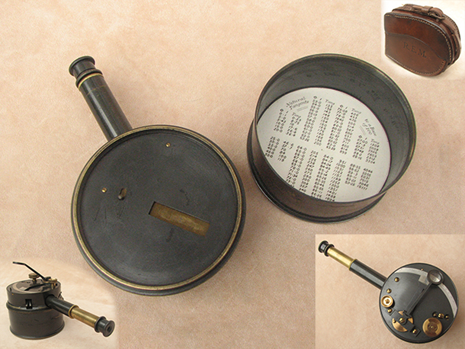 1920's Angle sextant with telescopic viewer by Lilley & Son London